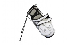 Golfbag / Standbag in weiss/silber