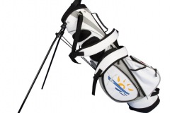 Golfbag / Pencil Standbag in weiss/silber