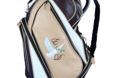 Individuells Golfbag aus echtem Leder: Bird of Piece