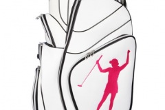 Damen-Golfbag Typ Cartbag: Golferin mit Putter