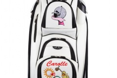 Golfbag / Cartbag in weiss: Ladies Golf pink/rosa