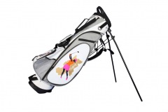 Golfbag / 7,5" Standbag in weiss/silber: Ladies Design