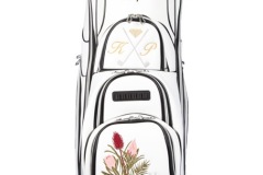Golfbag mit Blumen-Bouquet