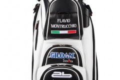 Golfbag Typ Cartbag, handgefertigt, kunstvoll bestickt: Team egat.eu