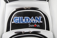 Golfbag Typ Cartbag, handgefertigt, kunstvoll bestickt: Team egat.eu