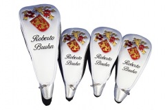 Headcover-Set "Familienwappen", individuell bestickt von Kerstin Kellermann aus 2013