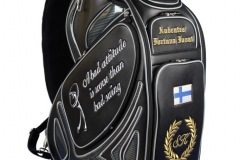Golfbag / Tourbag in schwarz/silber