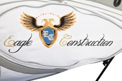 Golfbag bestickt: Eagle Construction