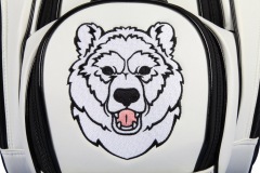 Golfbag / Cartbag in weiss: Eisbär