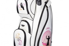 Damen-Golfbag Typ Cartbag: Golferin mit Putter