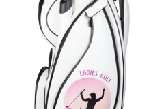 Damen-Golfbag Typ Cartbag: Golferin mit Putter