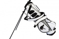 Golfbag / Pencil Standbag: Golfer grün lesend