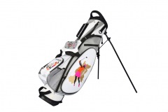 Golfbag / 7,5" Standbag in weiss/silber: Ladies Design