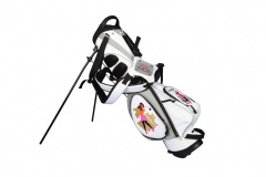 Golfbag / 7,5" Standbag in weiss/silber: Ladies Design