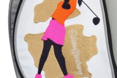 Golfbag / 7,5" Standbag in weiss/silber: Ladies Design