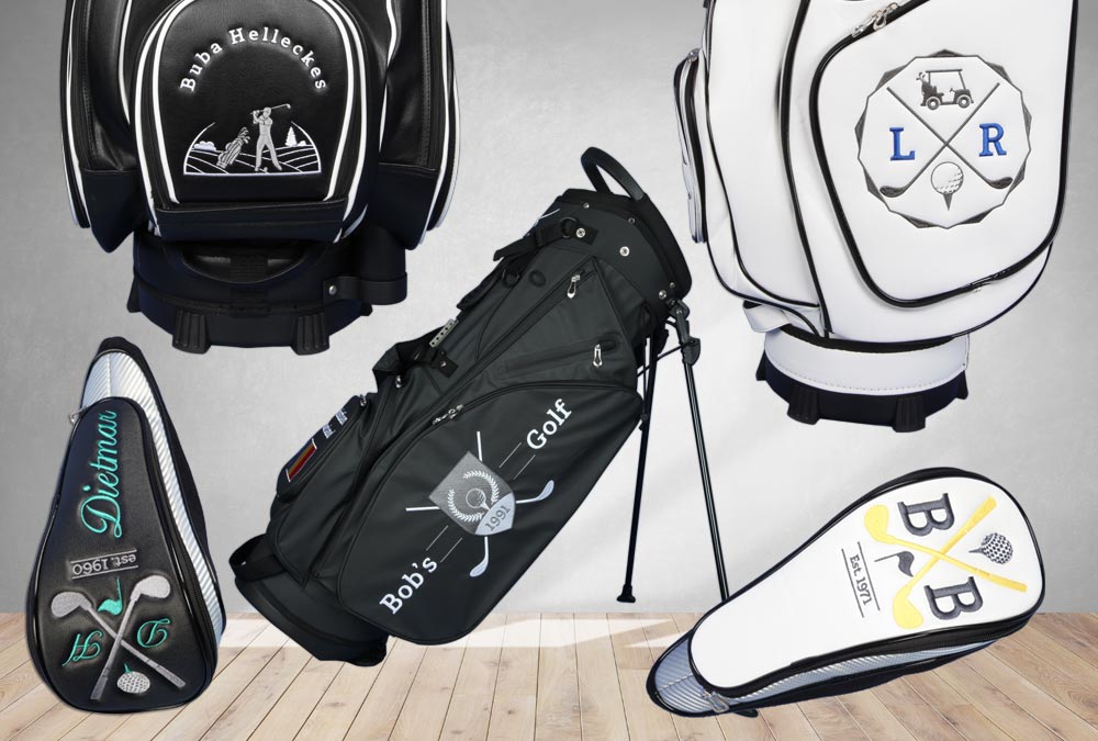 Golfbags mit Golf Badges