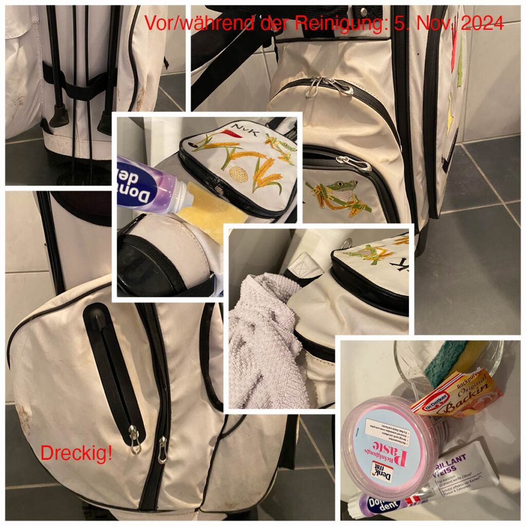 Golfbag reinigen