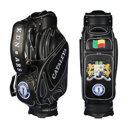 Golf bag / tour staff bag. 7 areas custom stiched. Online design tool.