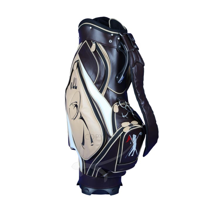 Luxury custom golf bag. Genuine leather KELLERMANN