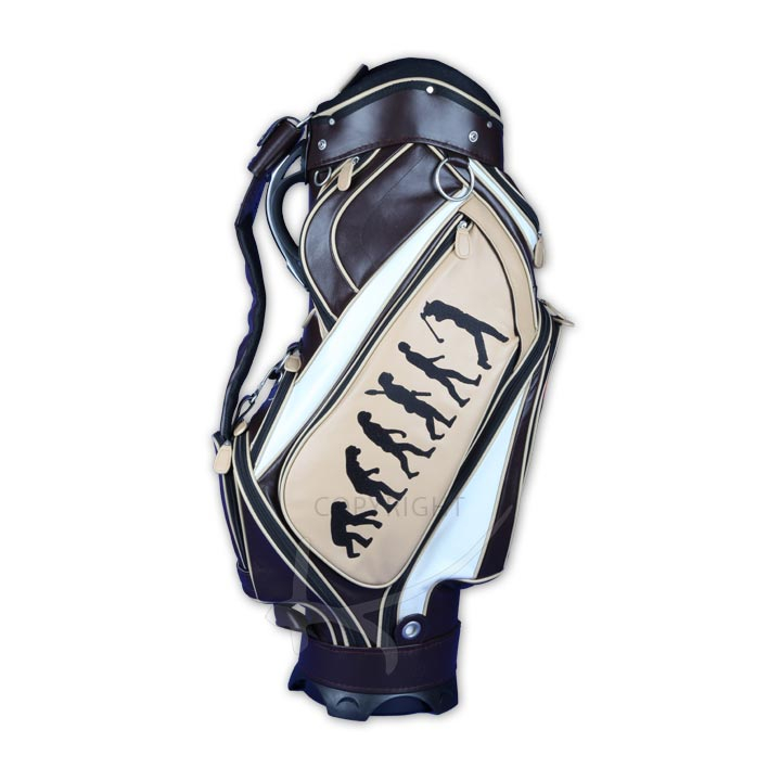 Luxury custom golf bag. Genuine leather KELLERMANN