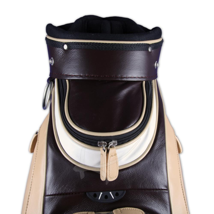 Luxury custom golf bag. Genuine leather KELLERMANN